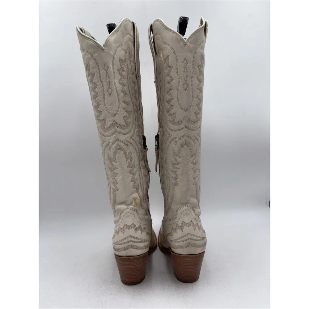 ARIAT Womens Casanova Embroidered Snip Toe Zippered Boots Knee High Size 9 B - Picture 4 of 7